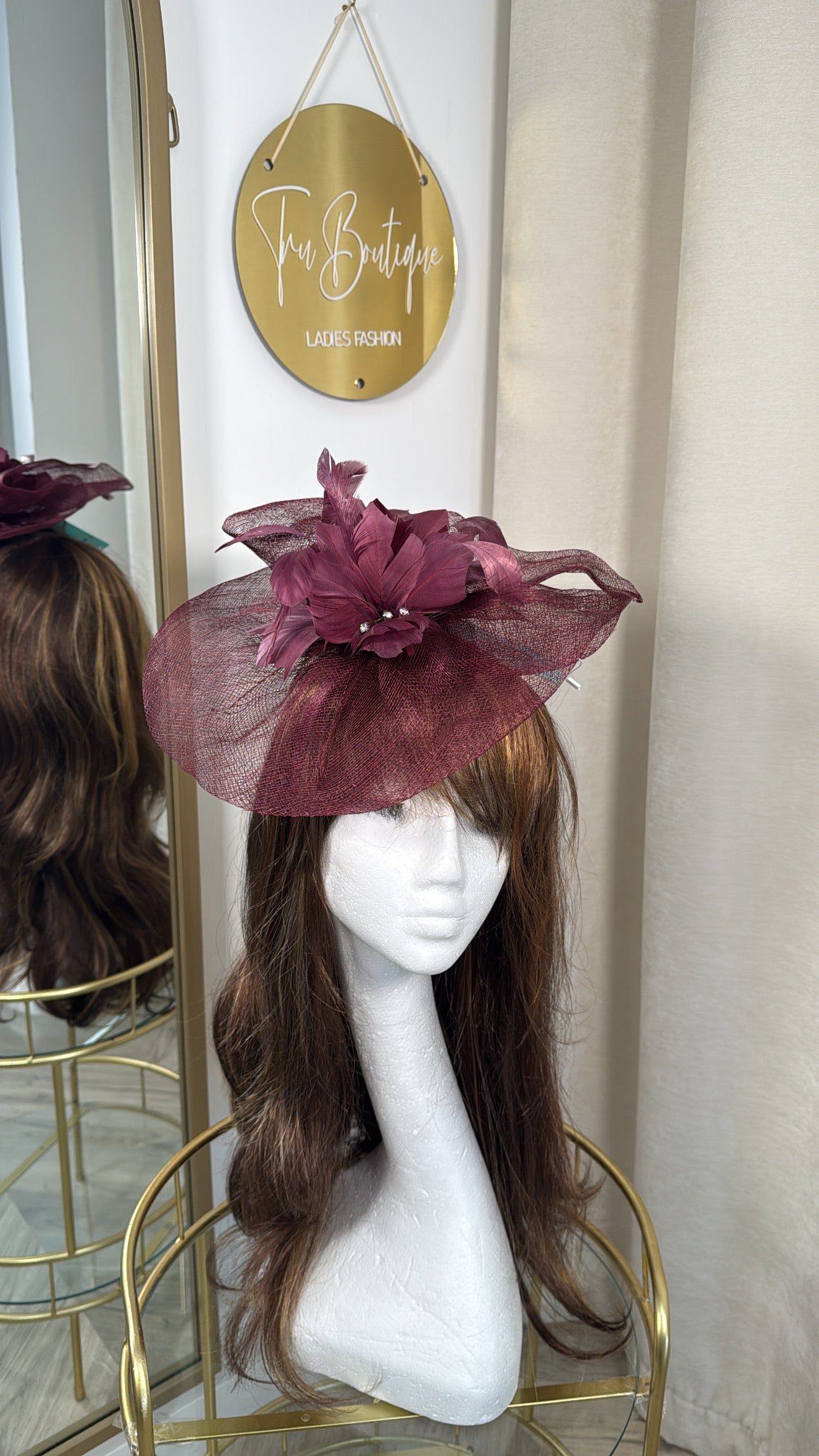 Oelna Fascinator - Burgundy