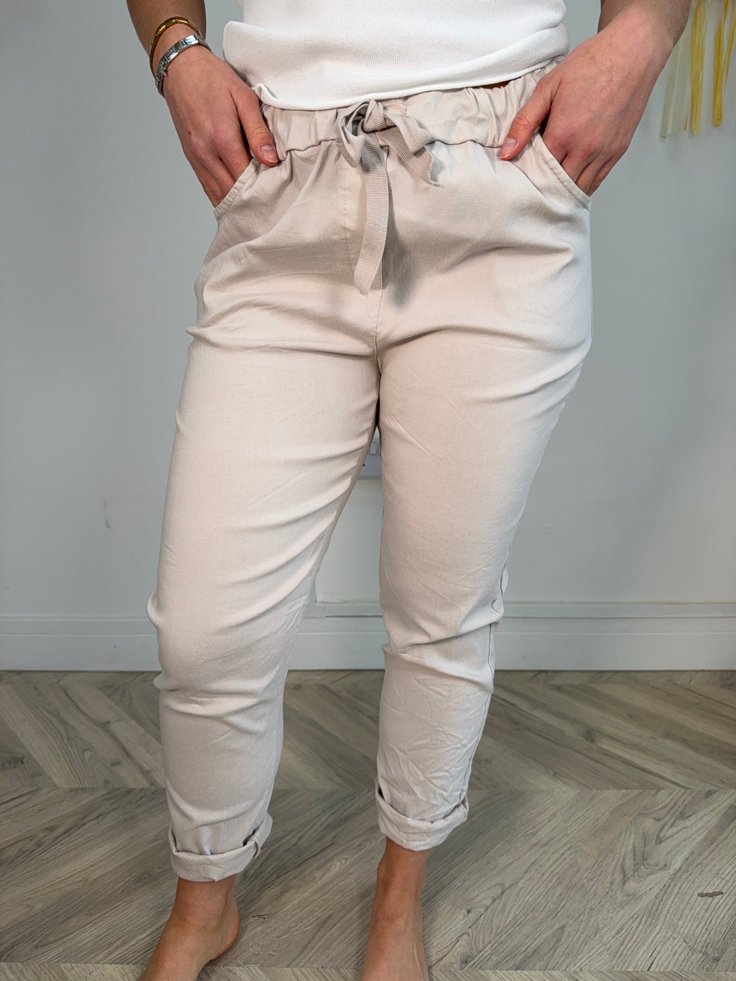 Cream Magic Pants Trousers