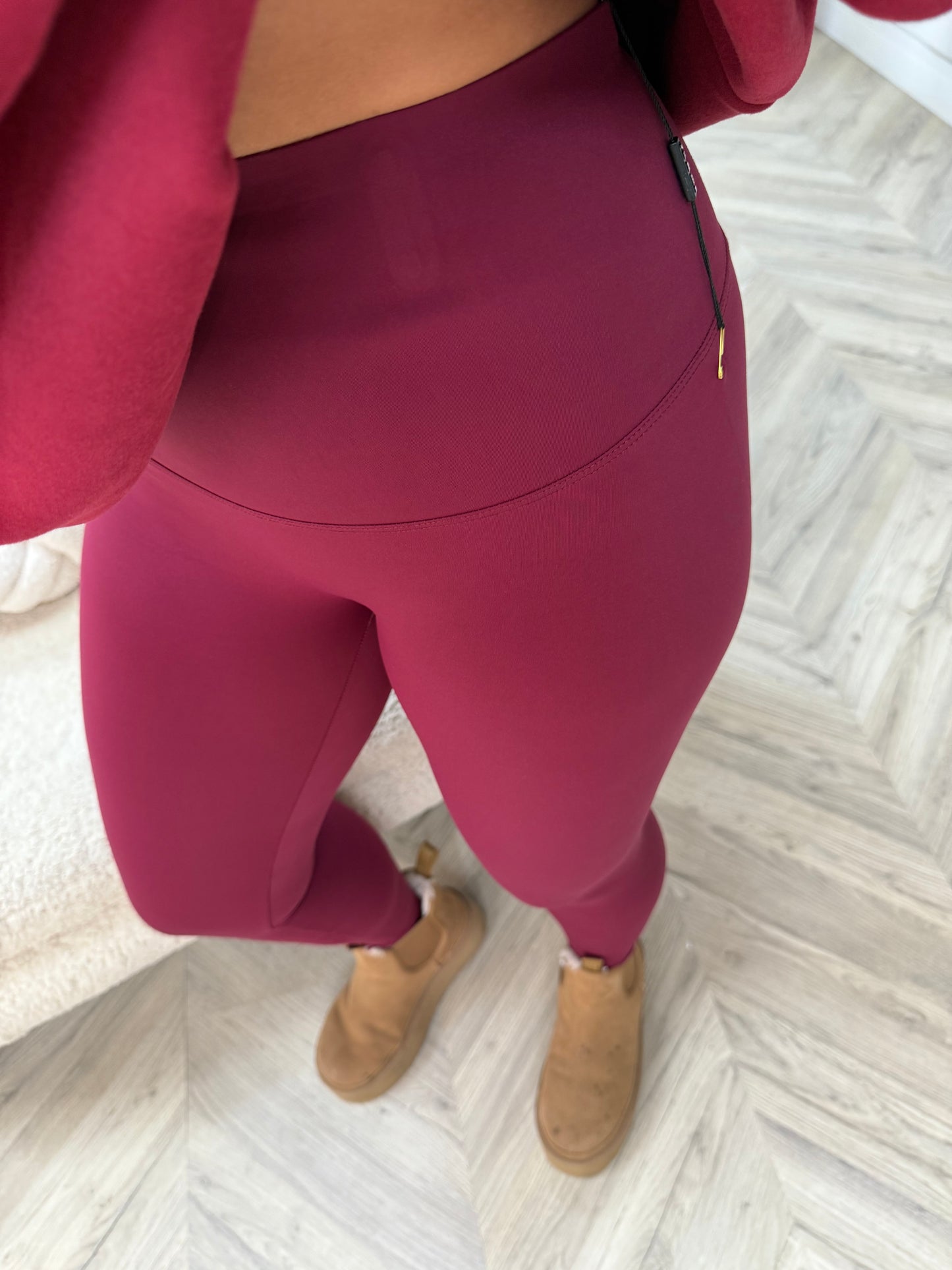 Sculpt Energy Leggings - BURGUNDY