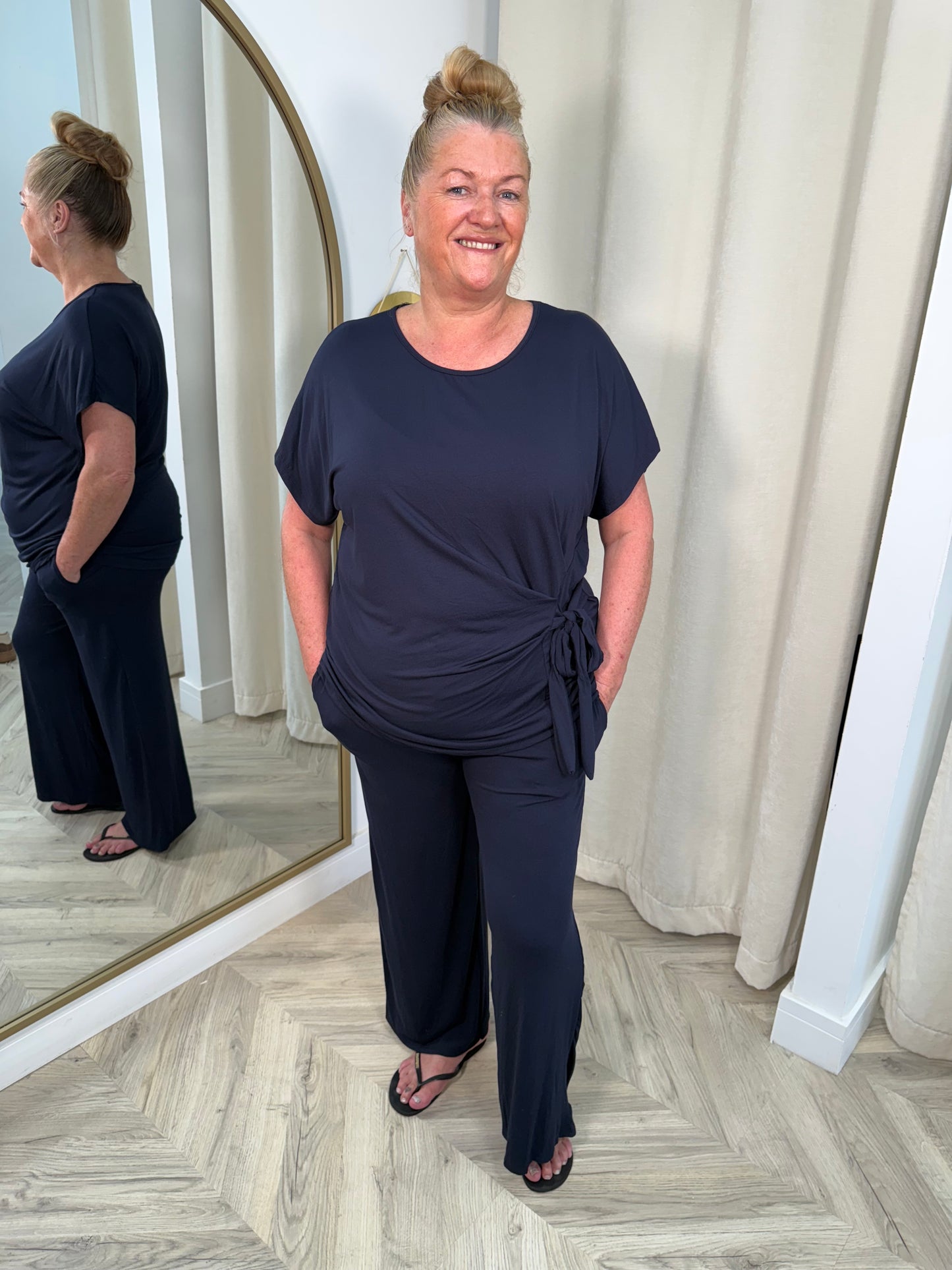 Amandine Toe Front Co-ord - NAVY