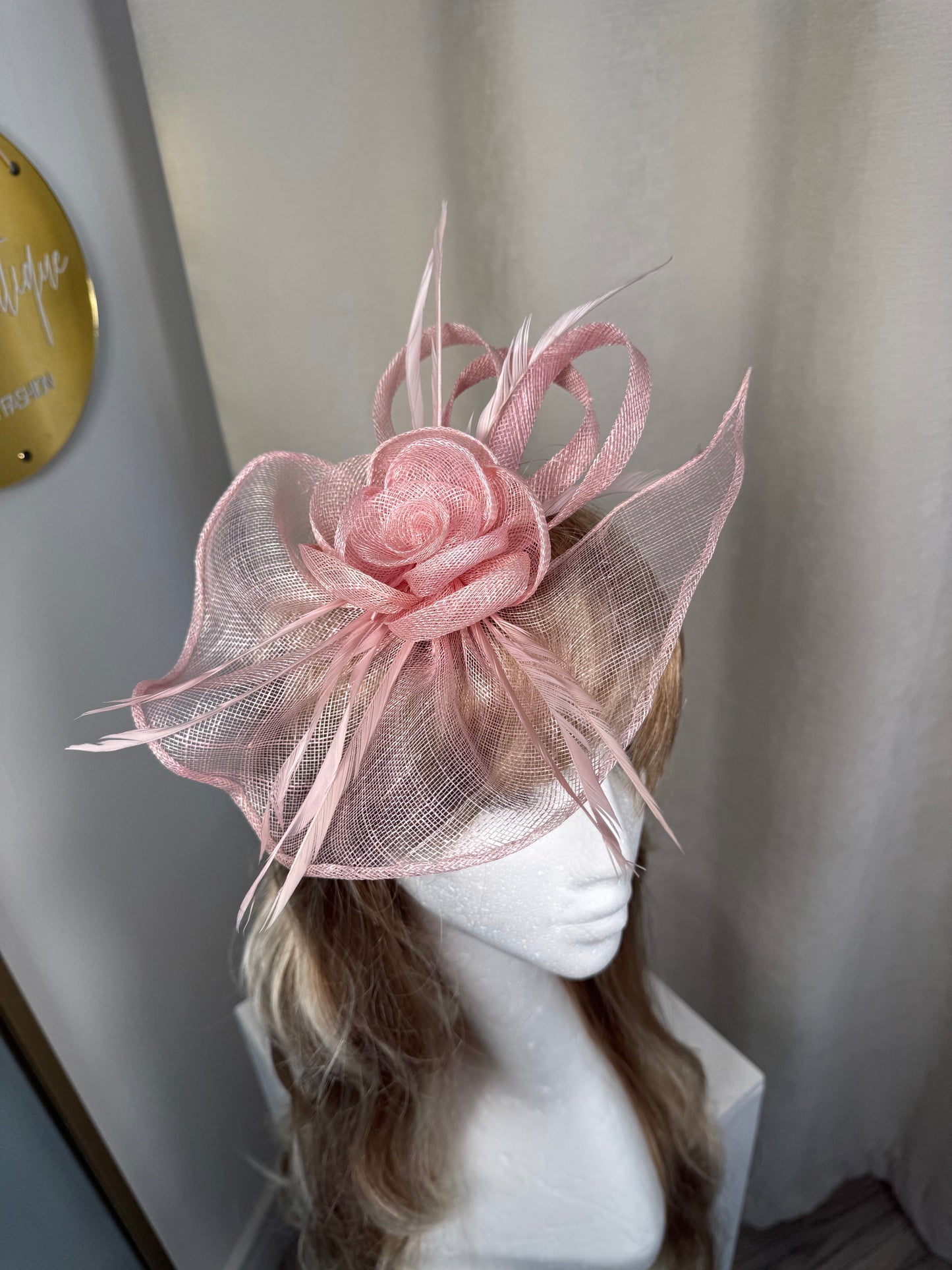 Rosanna Fascinator - Blush Pink