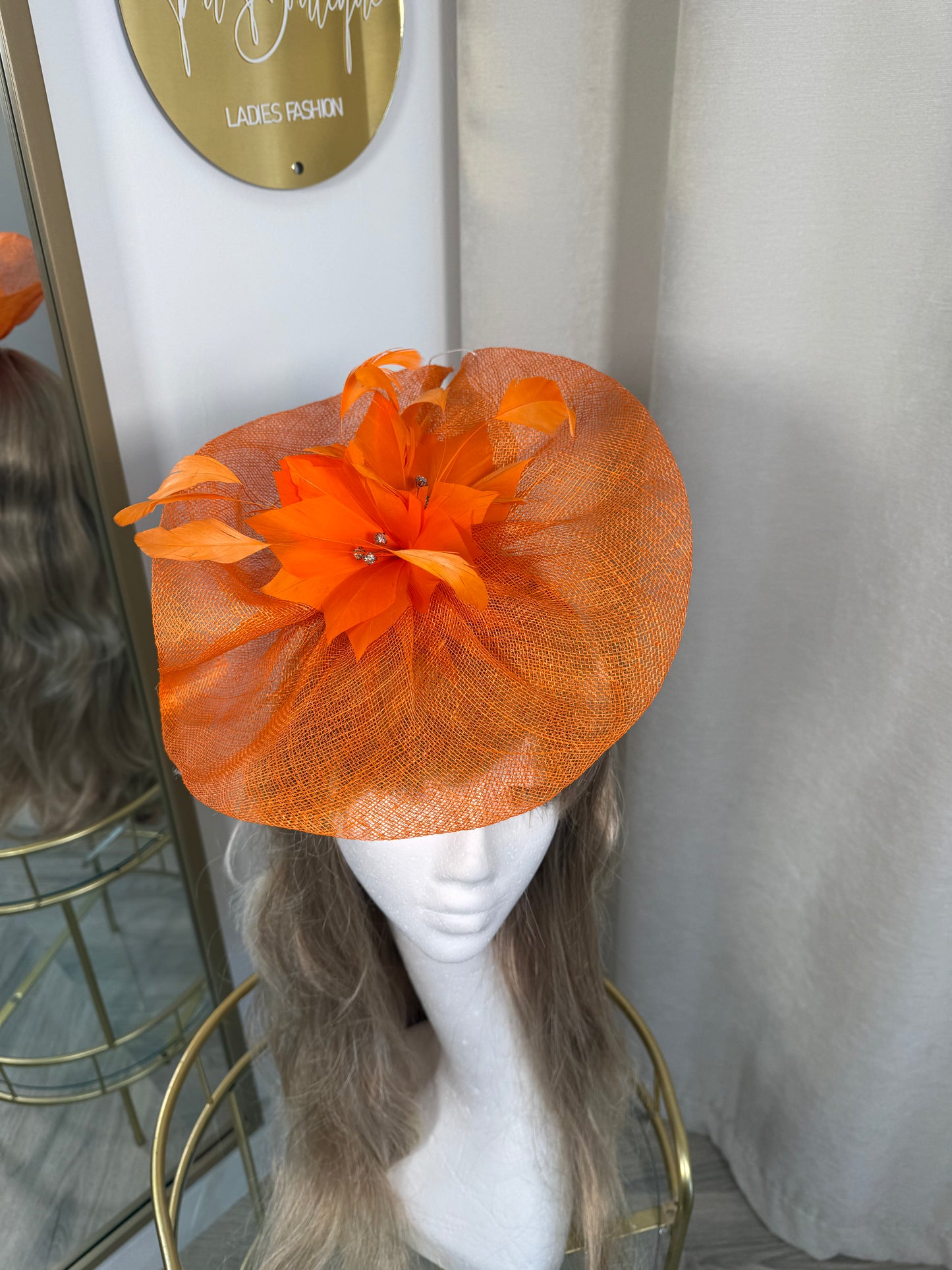 Oelna Fascinator - Orange