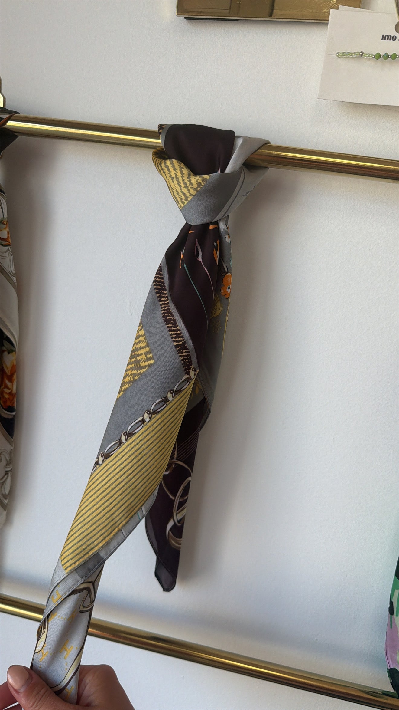 Satin Neck Scarf - D