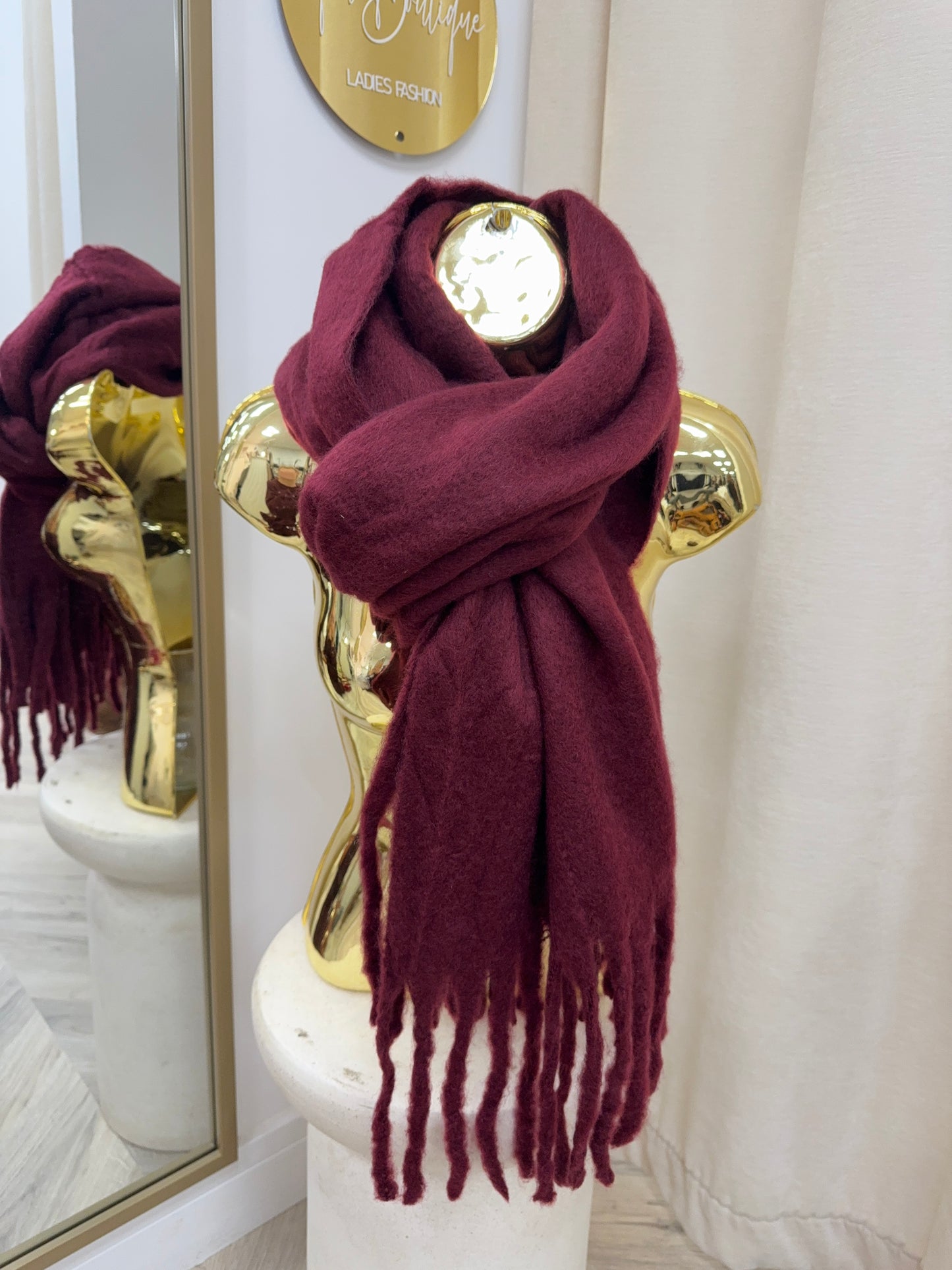Amara Scarf - Burgundy