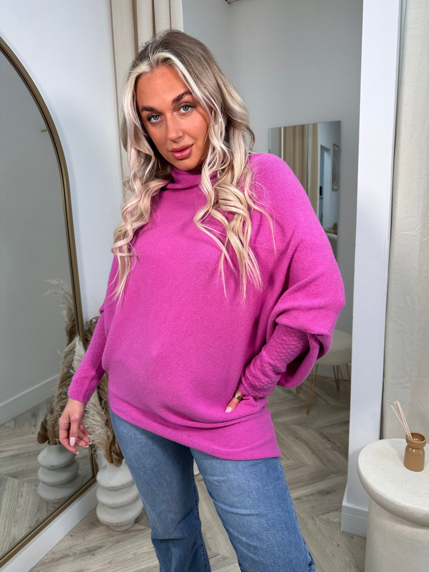 Voilet Purple Erika Asymmetric Jumper