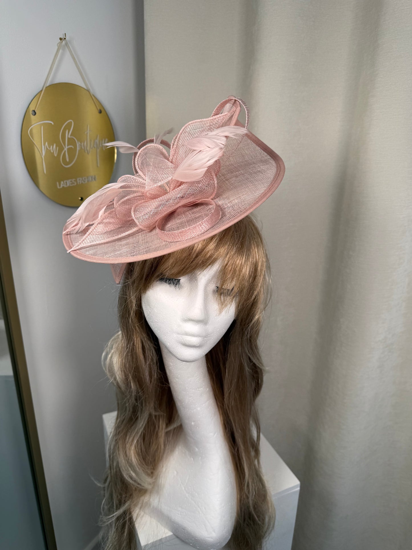 Chaya Fascinator - Blush Pink