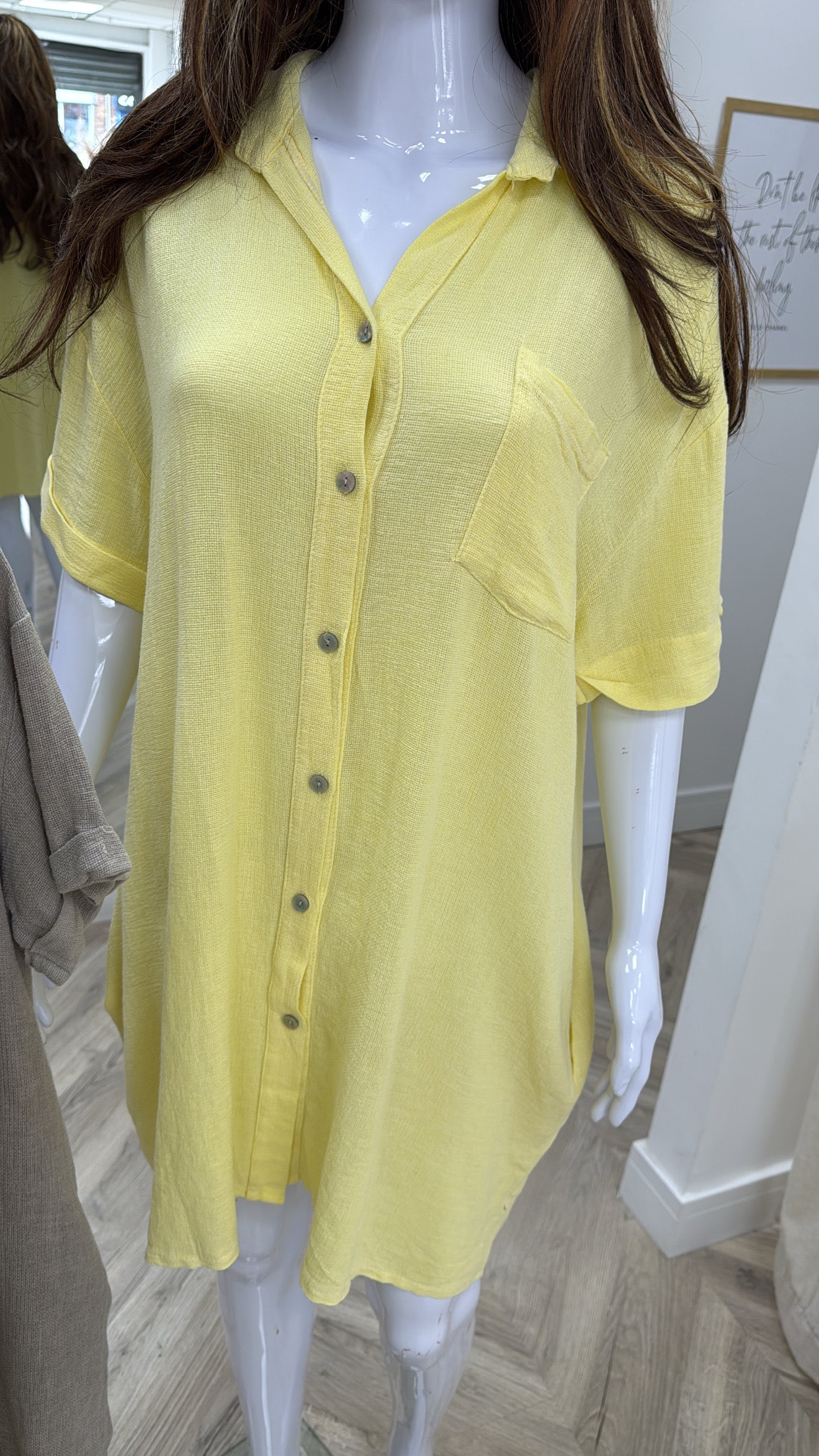 Selene Shirt Mini Dress/ Top
