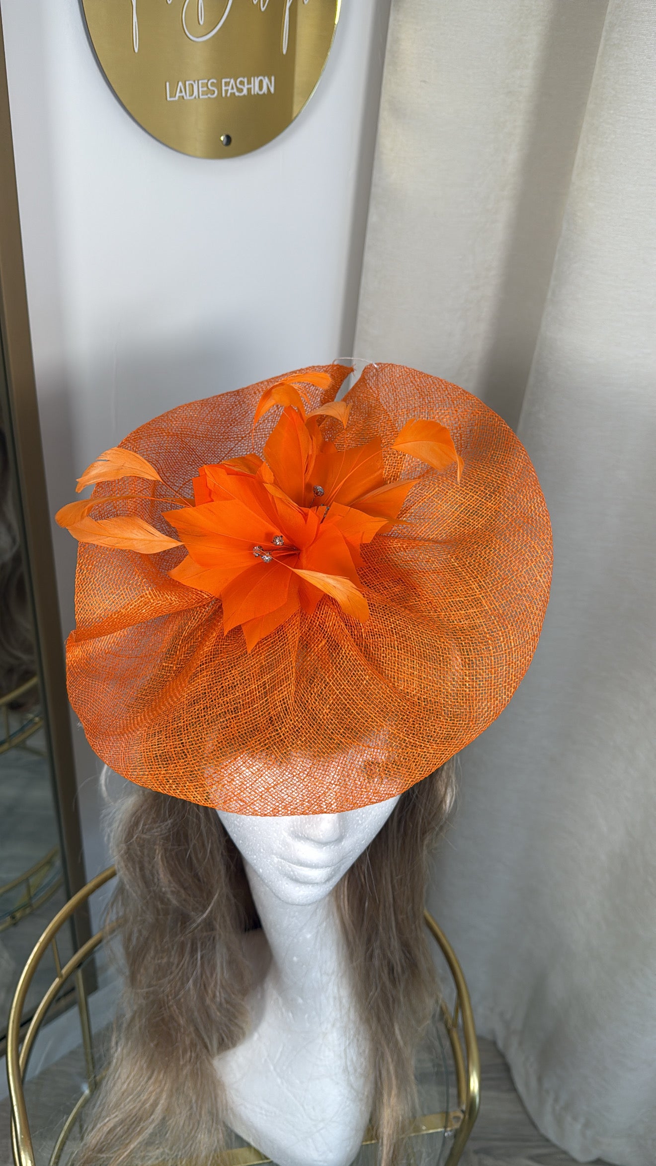 Oelna Fascinator - Orange