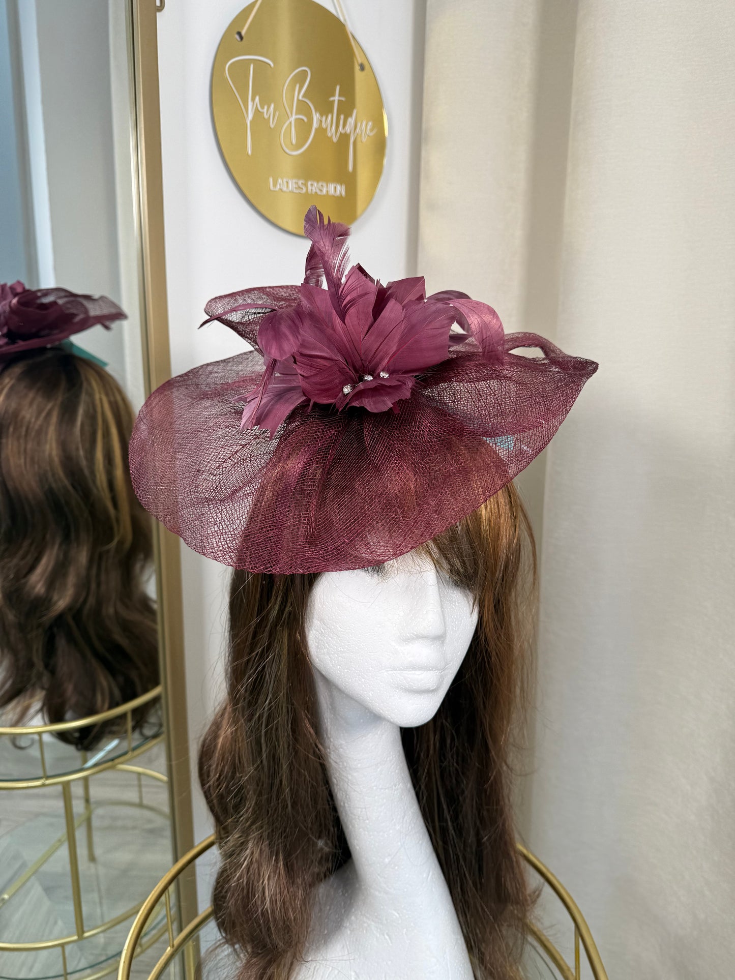 Oelna Fascinator - Burgundy