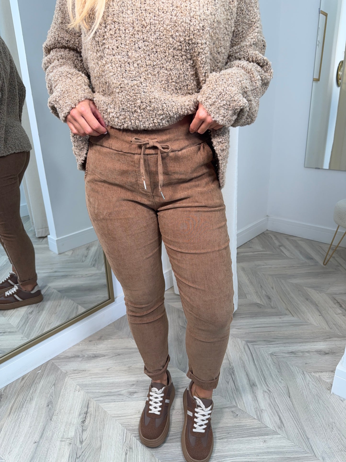 Cord Magic Pants - CARAMEL