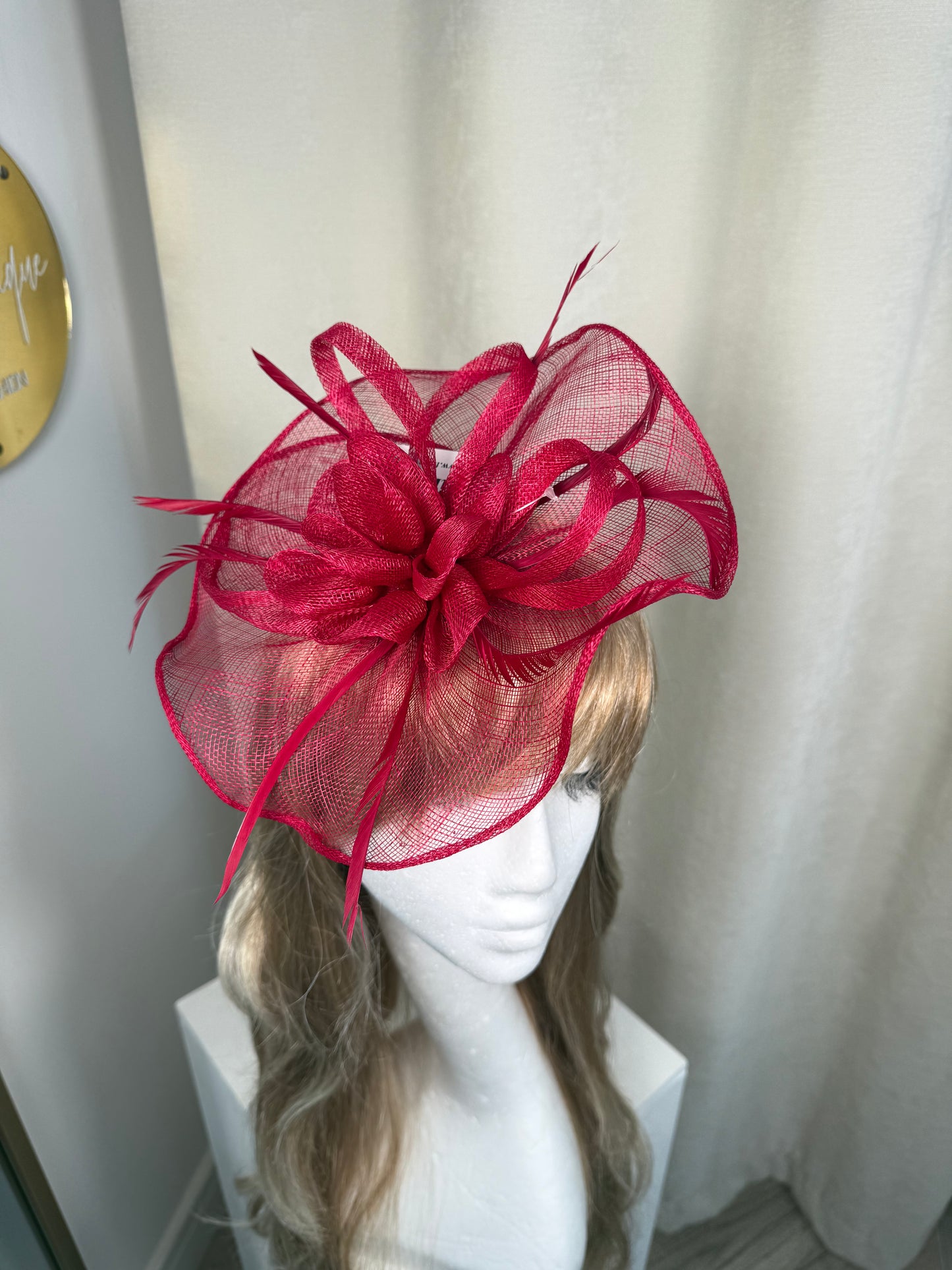 Connie Fascinator - Burgundy