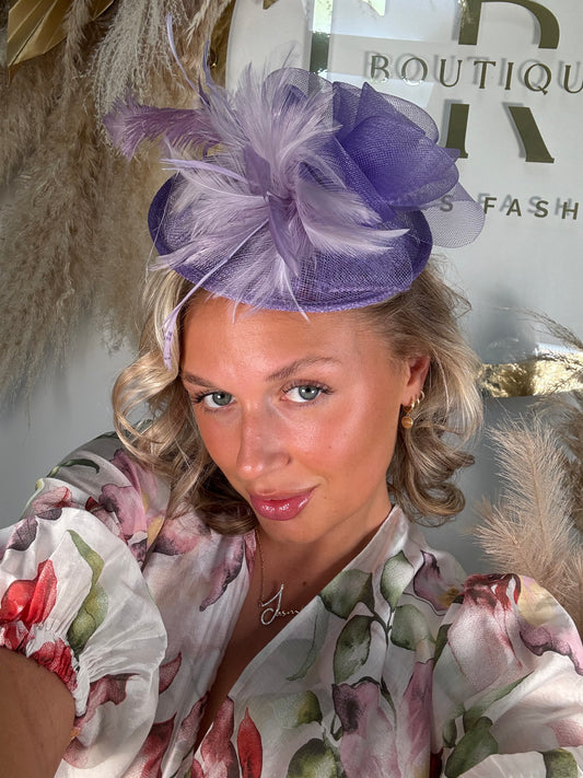 Purple Kirsty Fascinator