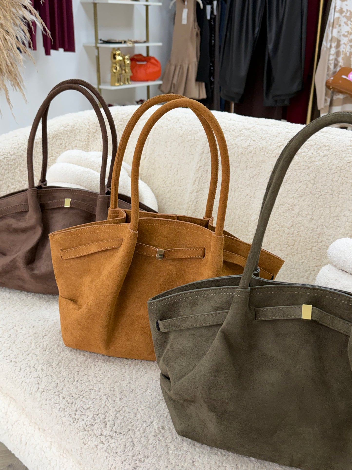 Milan Suede Everyday Tote Bag