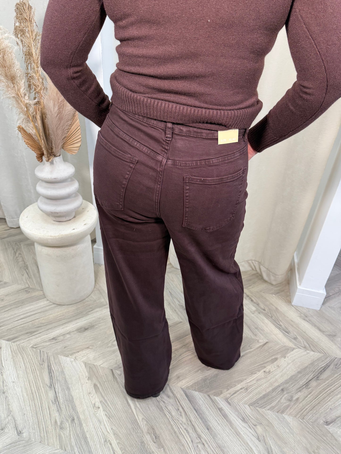 Greta Brown Stretchy Jeans
