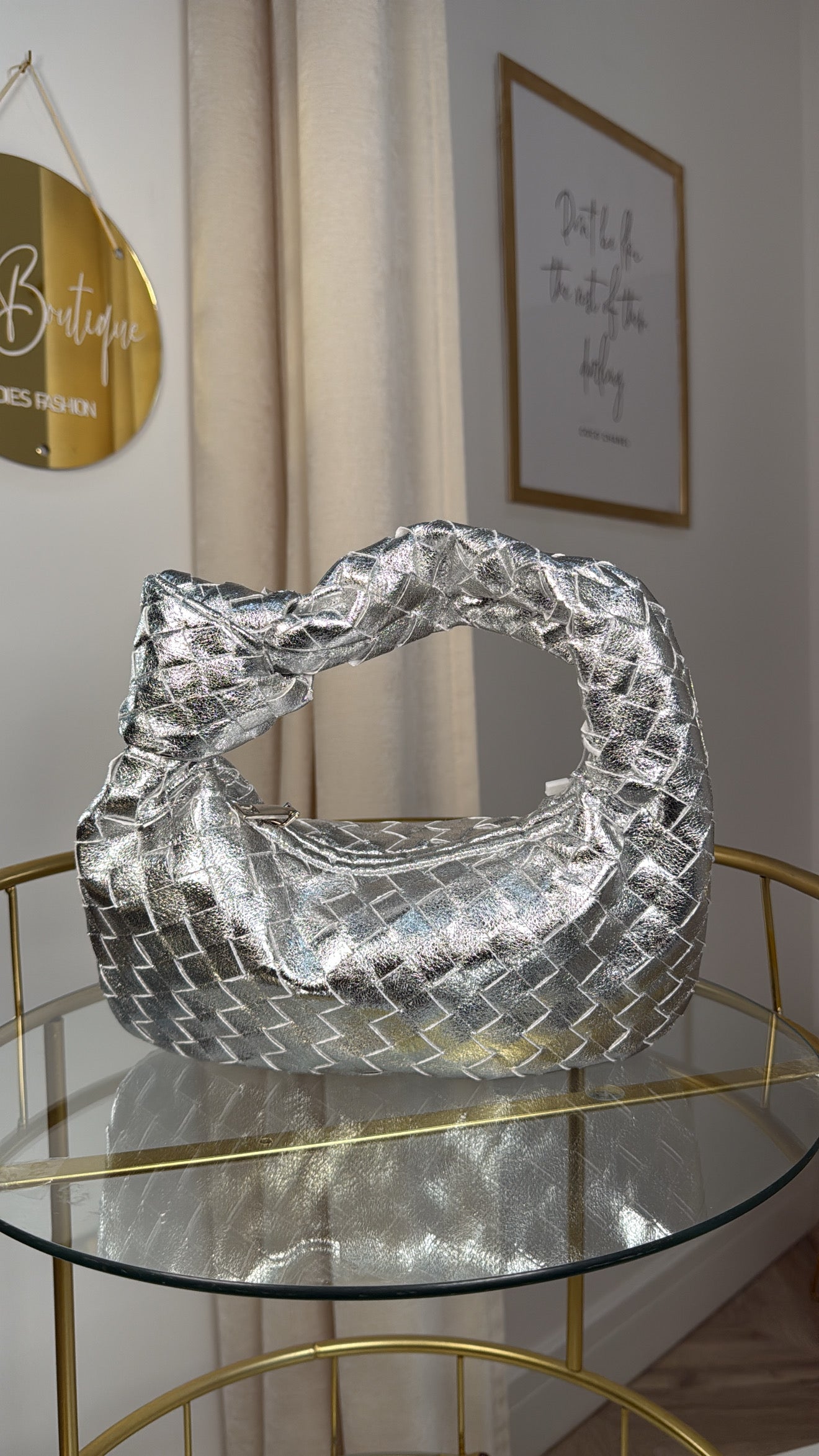 Knot Handbag - Silver