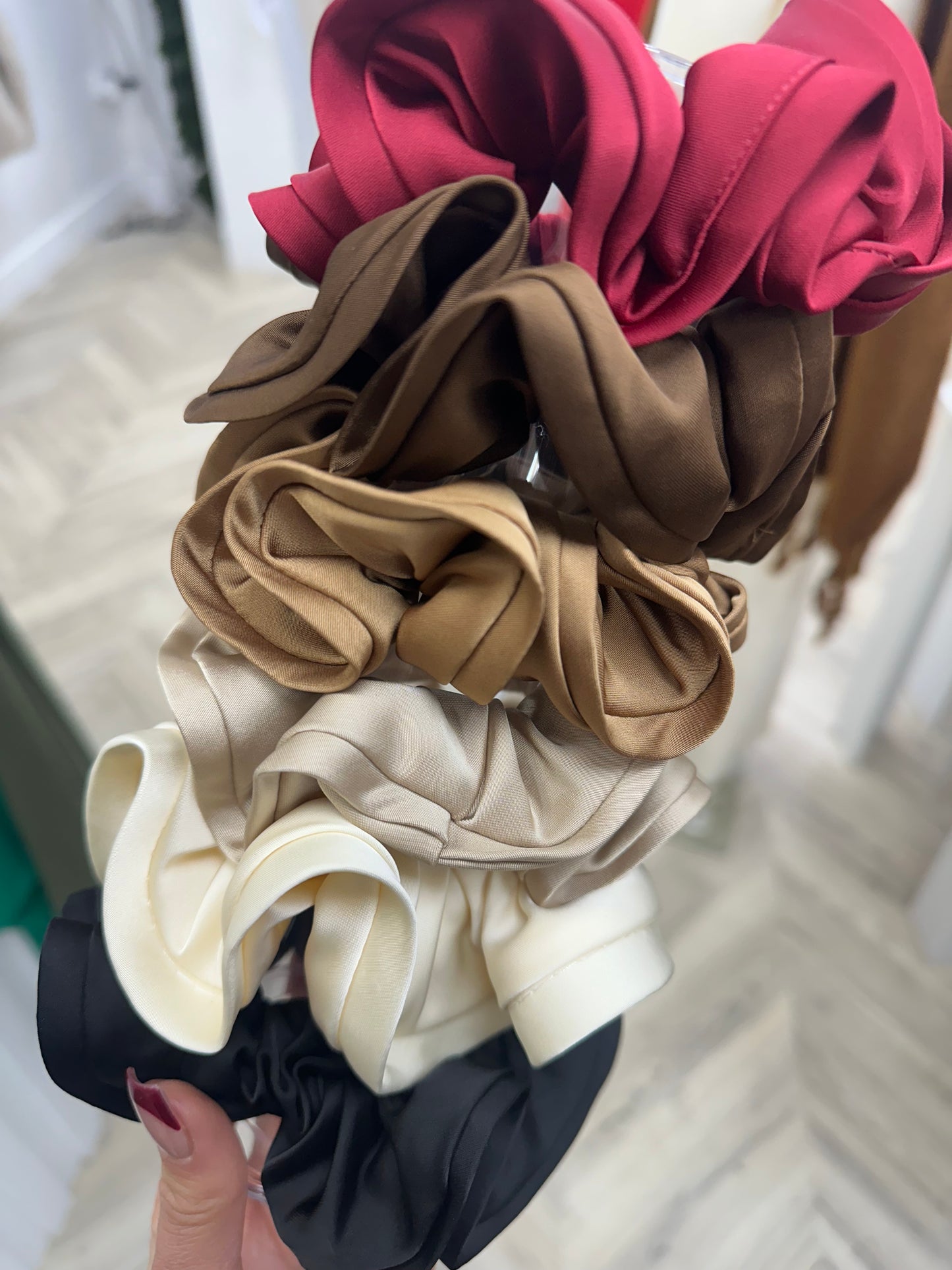 Large Structured Scrunchies