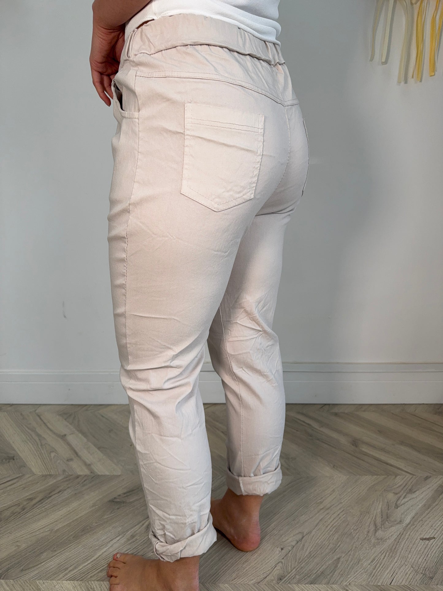 Cream Magic Pants Trousers