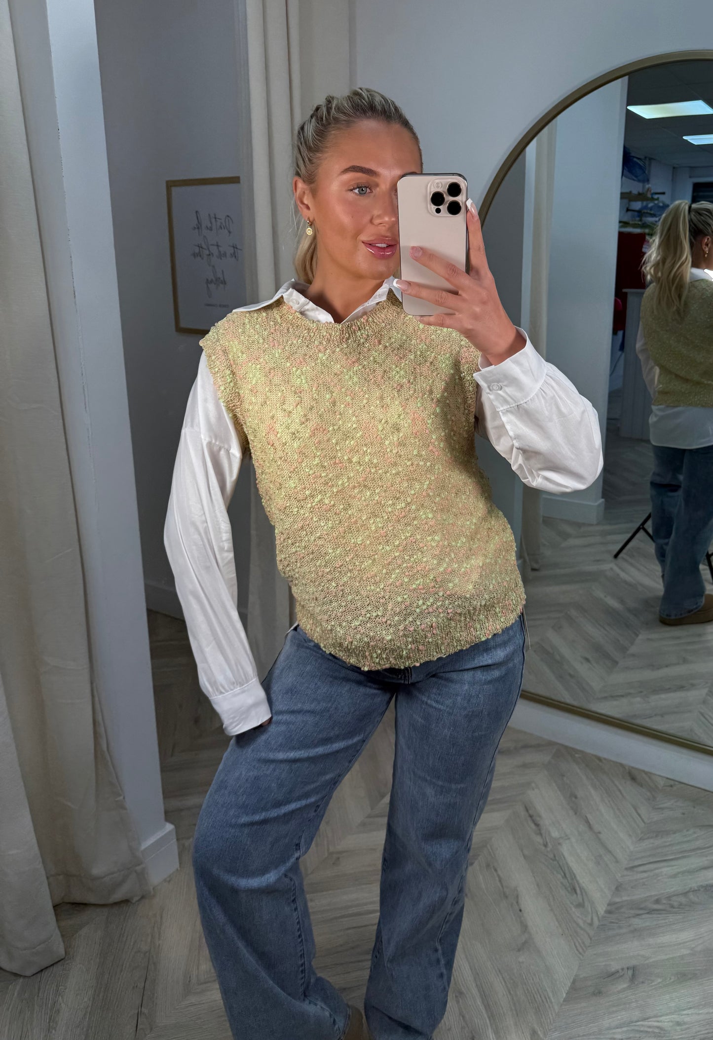Grace Bobble Knitted Vest