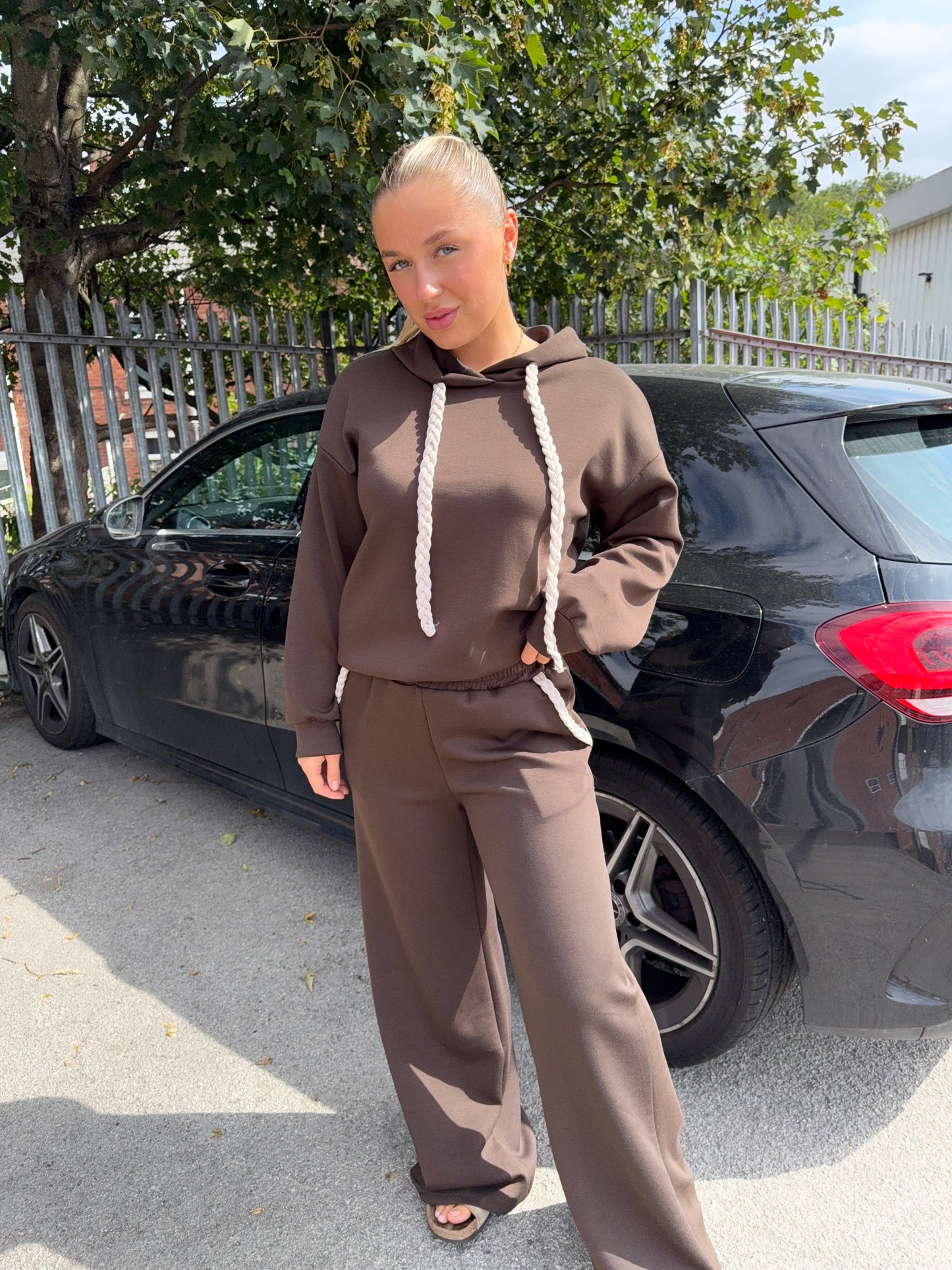 Marigold Rope Detailed Tracksuit - Chocolate