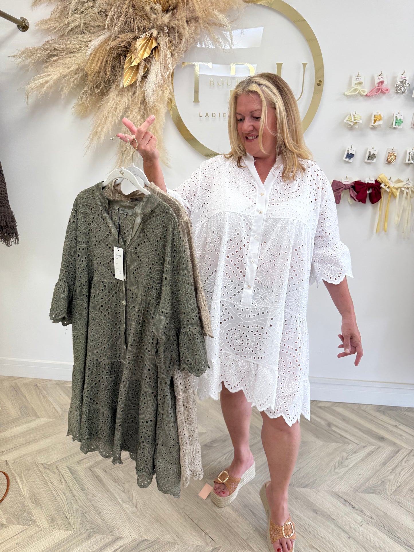 Kristy Broderie Anglaise Mini Dresses