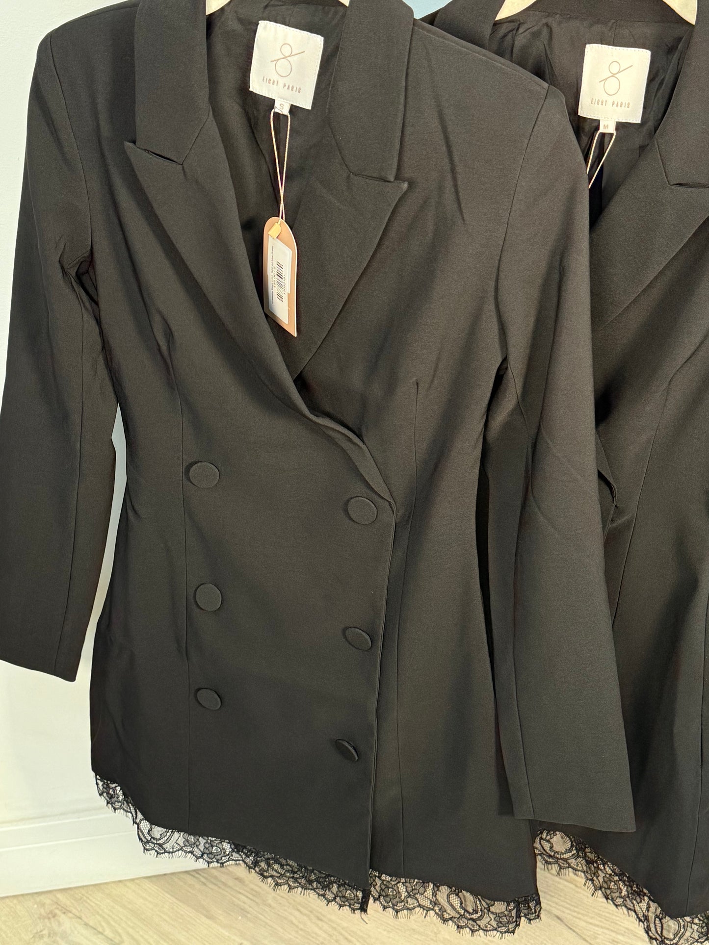 Cressida Black Lace Tailored Mini Dress