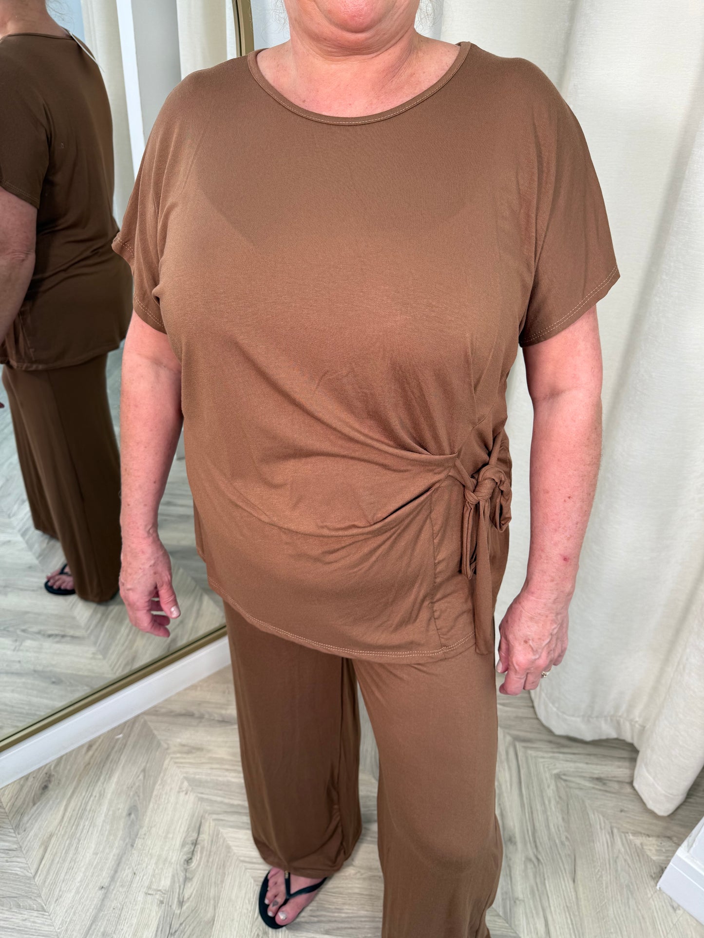 Amandine Toe Front Co-ord - CAMEL