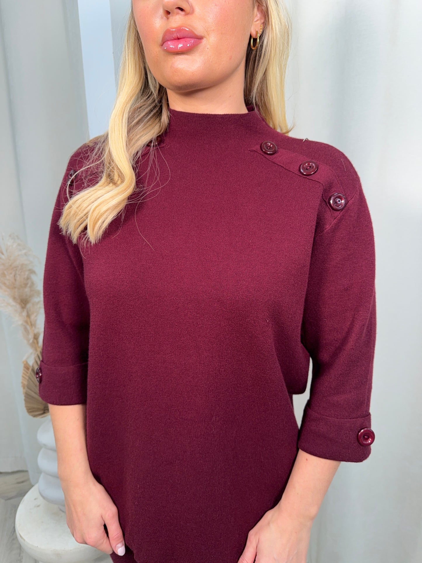Aspen Luxe Co-ord Set - Burgundy