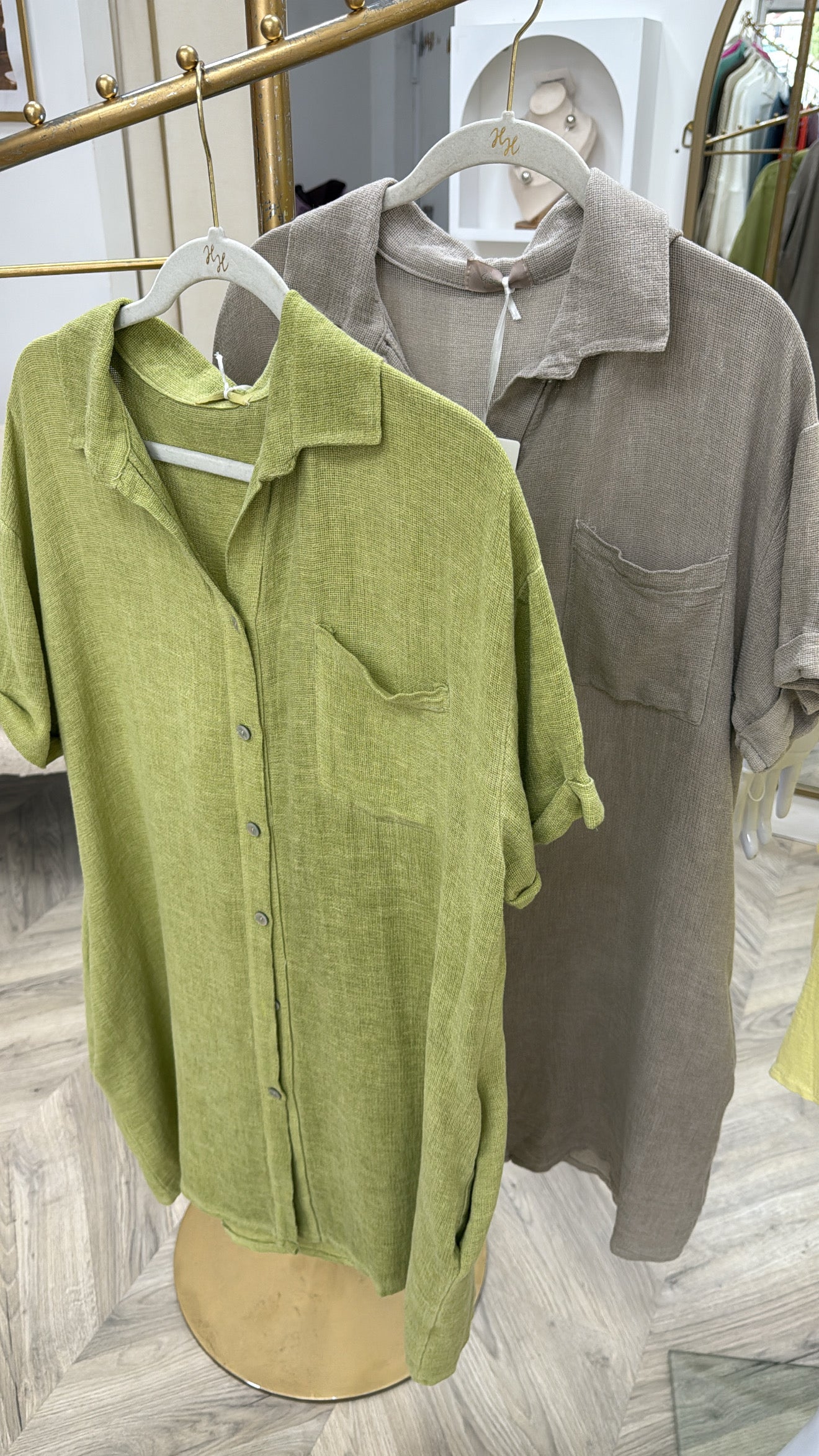 Selene Shirt Mini Dress/ Top