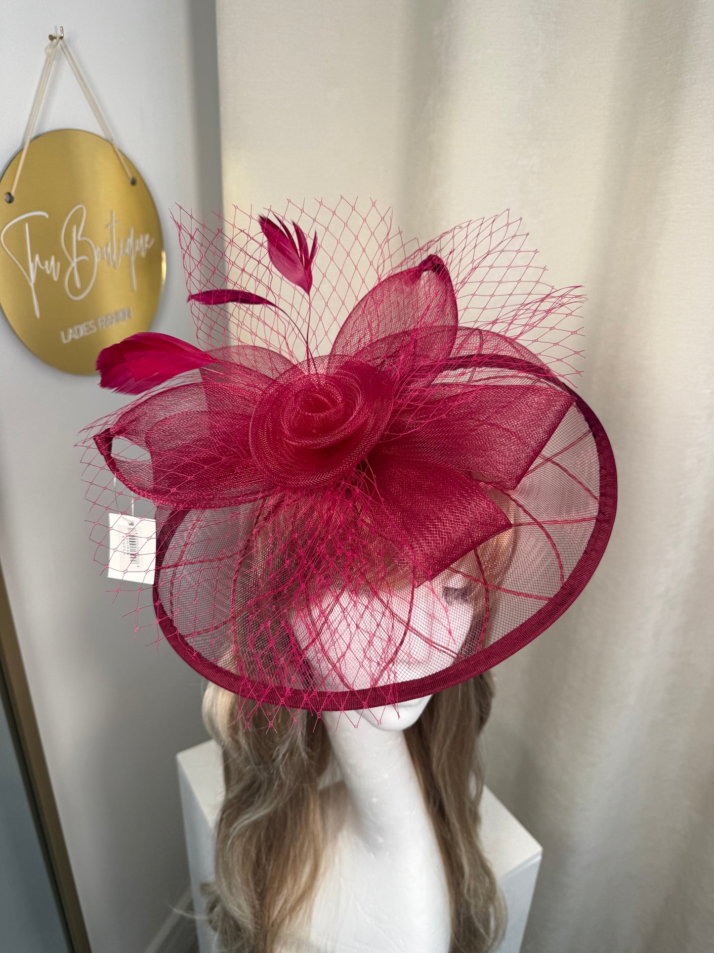 Dovie Fascinator - Burgundy