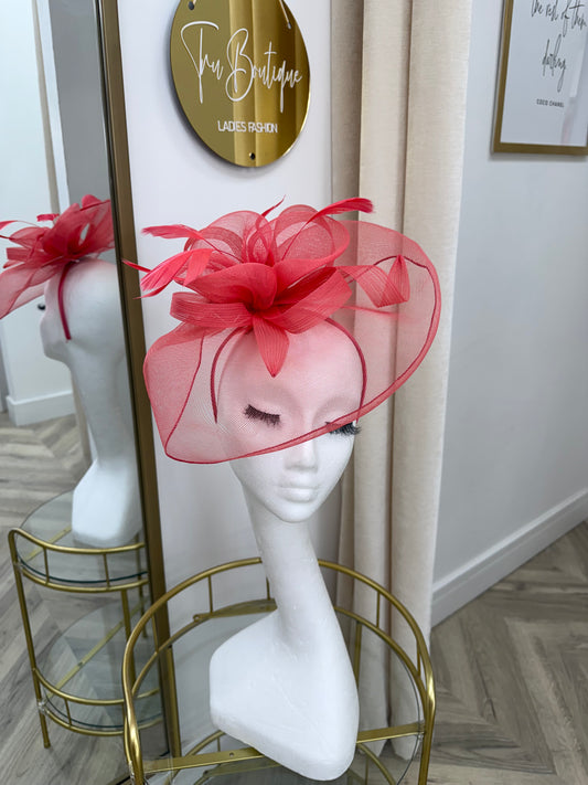 Lillian Carmaine Pink Fascinator