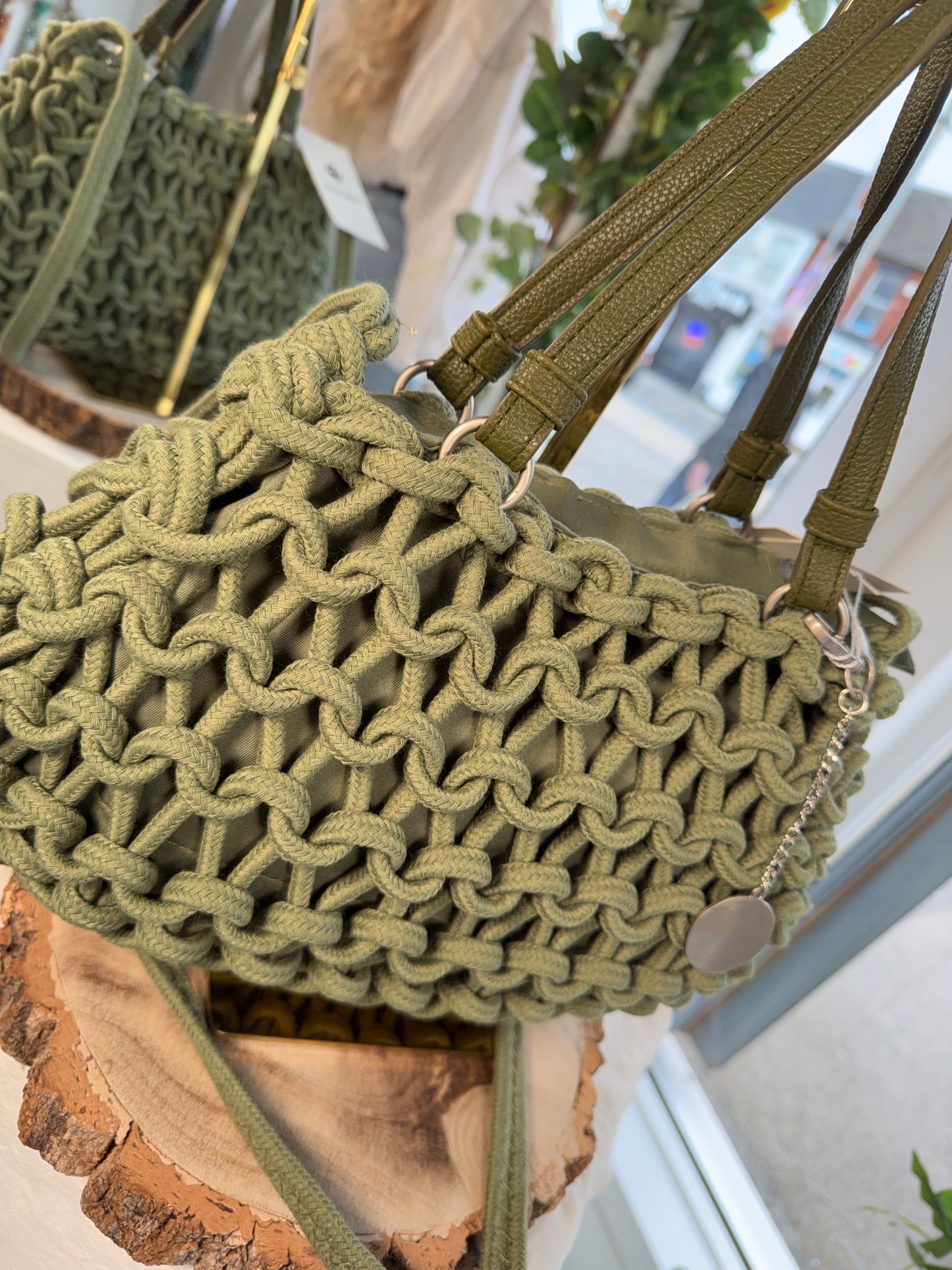 Easy Luxe Knot Handbag - Olive Green