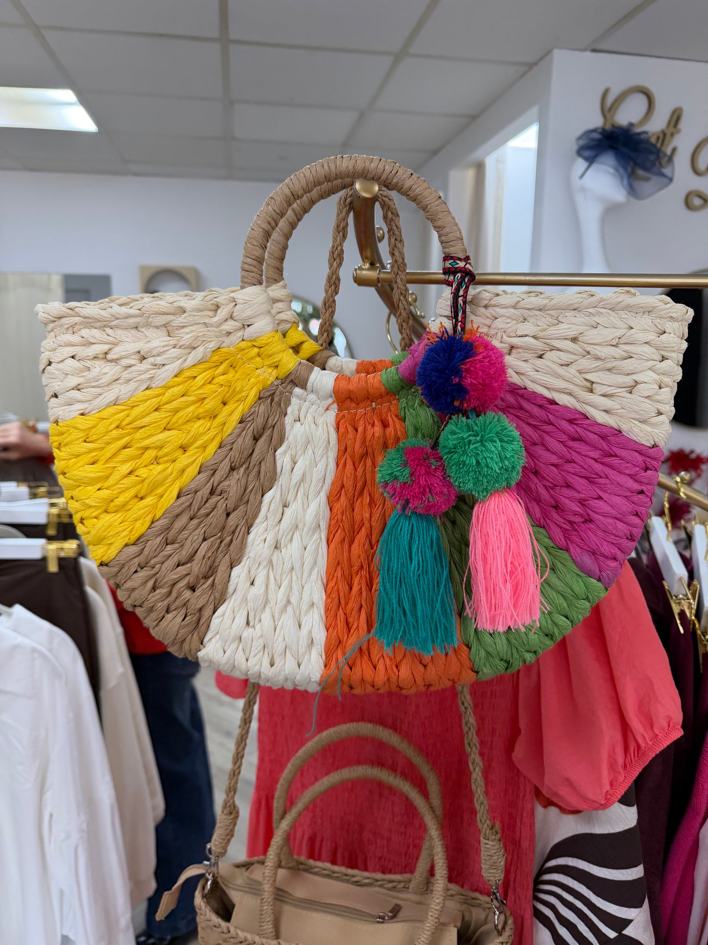 Reya Multi Crochet Handbag