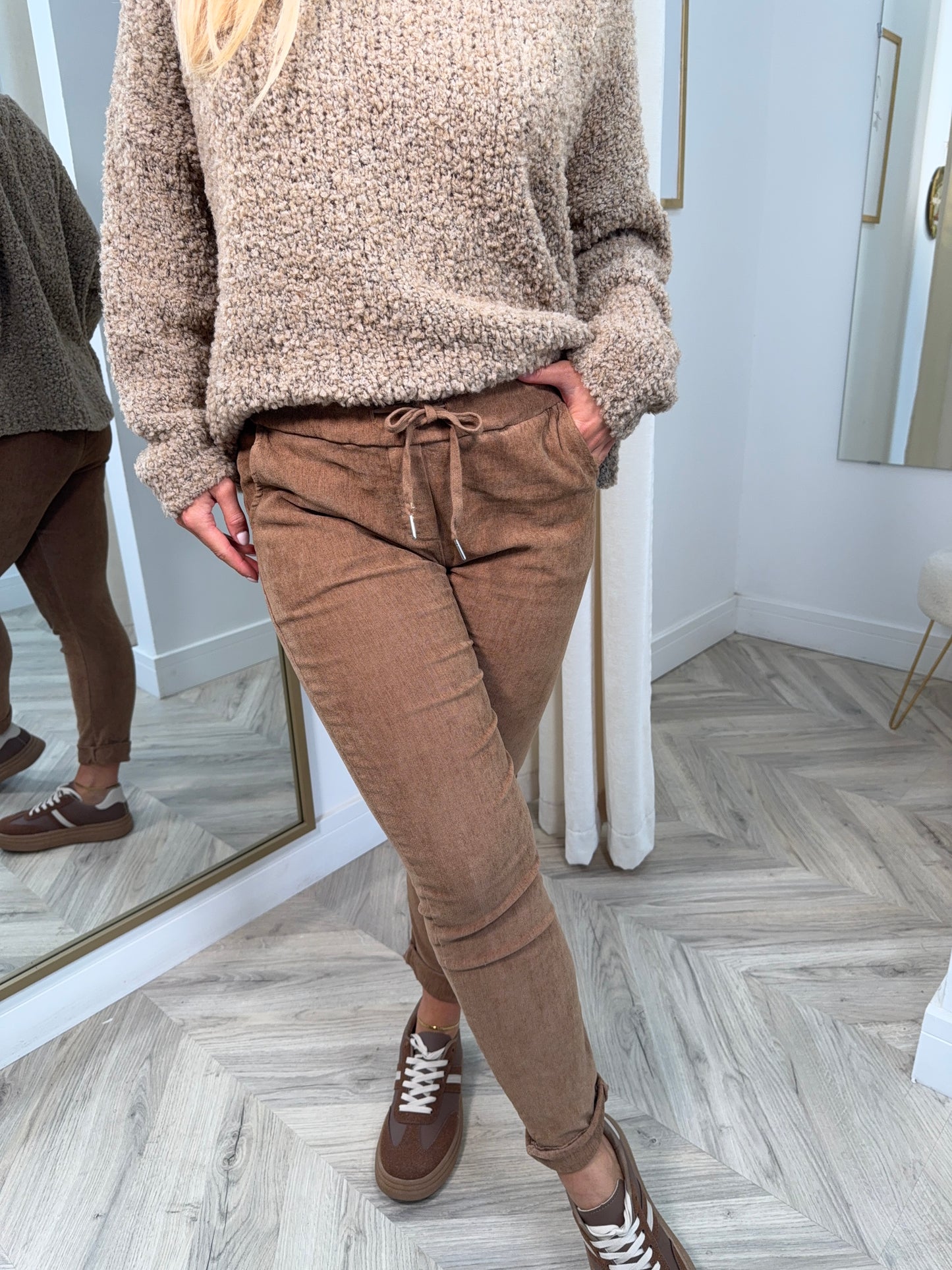 Cord Magic Pants - CARAMEL