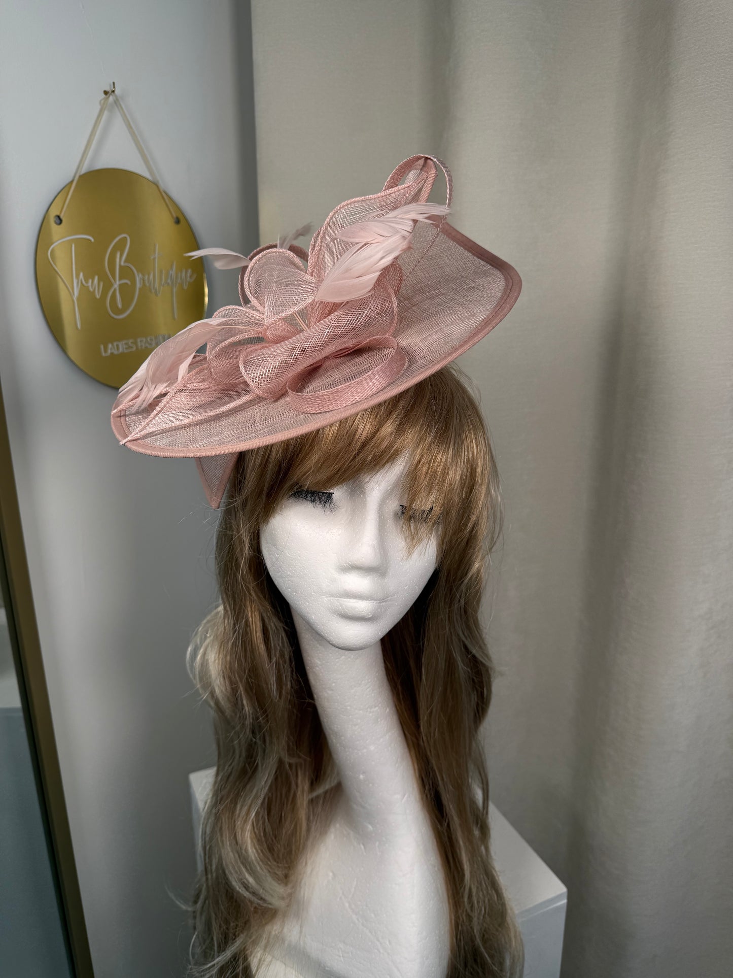 Chaya Fascinator - Blush Pink