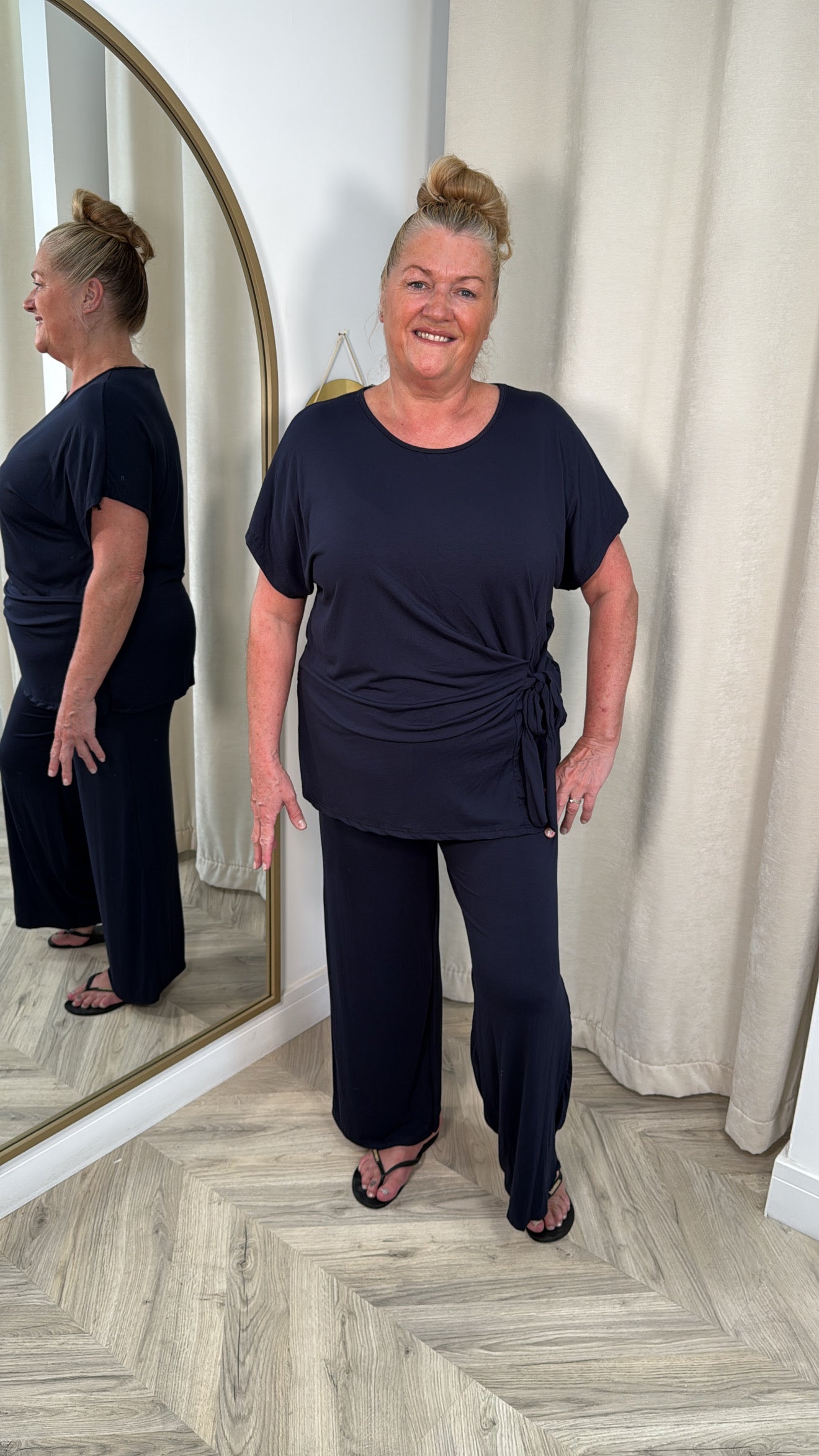 Amandine Toe Front Co-ord - NAVY