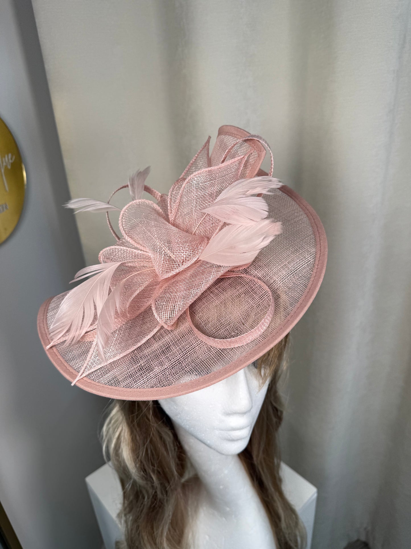 Chaya Fascinator - Blush Pink