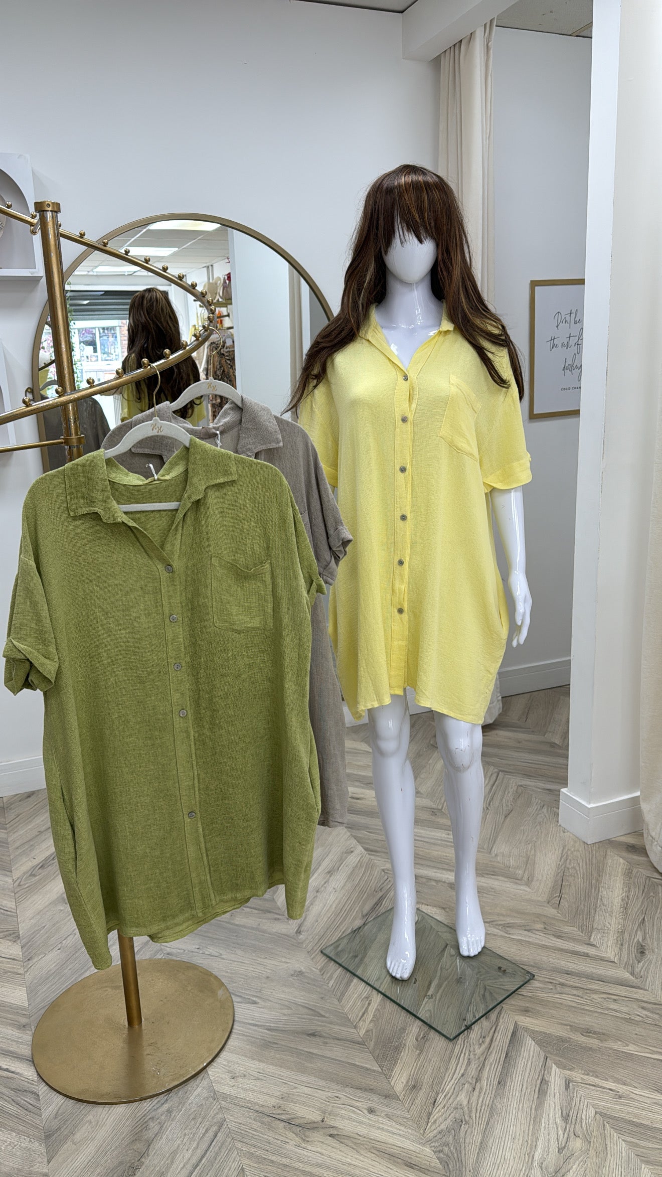 Selene Shirt Mini Dress/ Top
