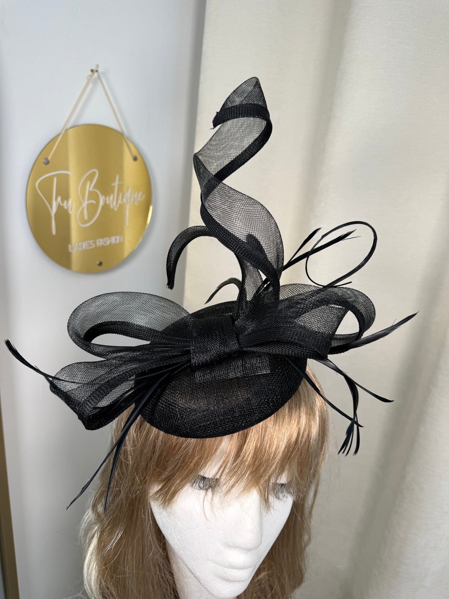 Tansy Fascinator - Black