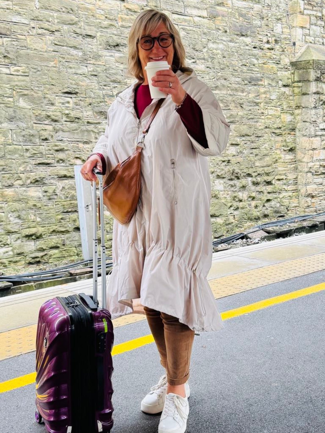 Thora Maxi Rain Coat - CREAM