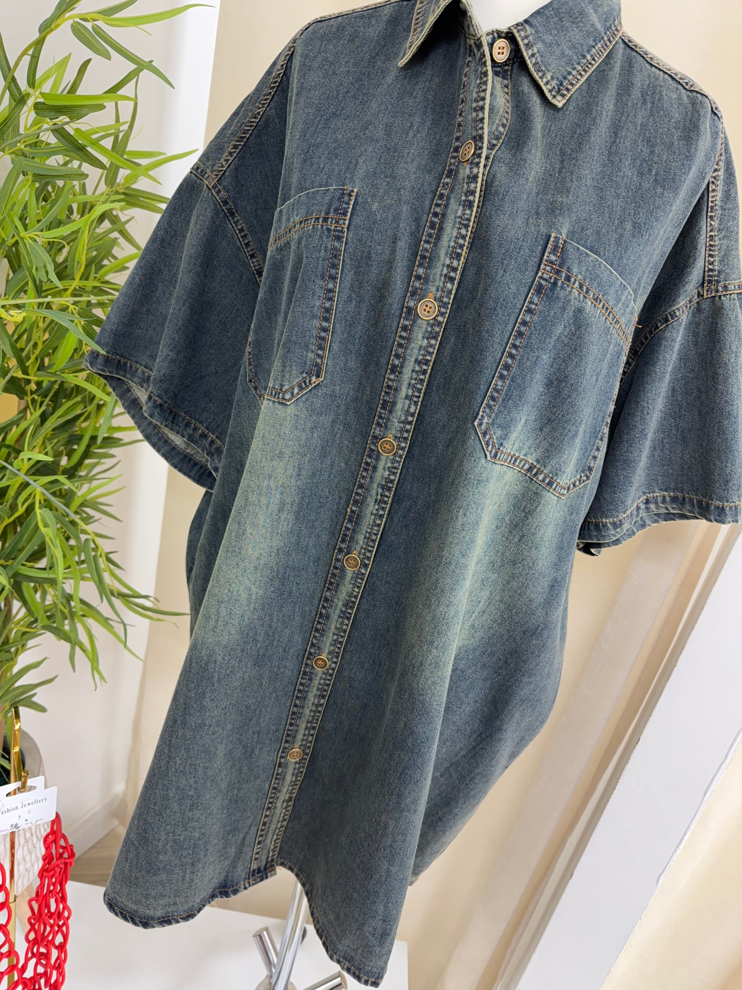 Genevieve Indigo Denim Midi Dress