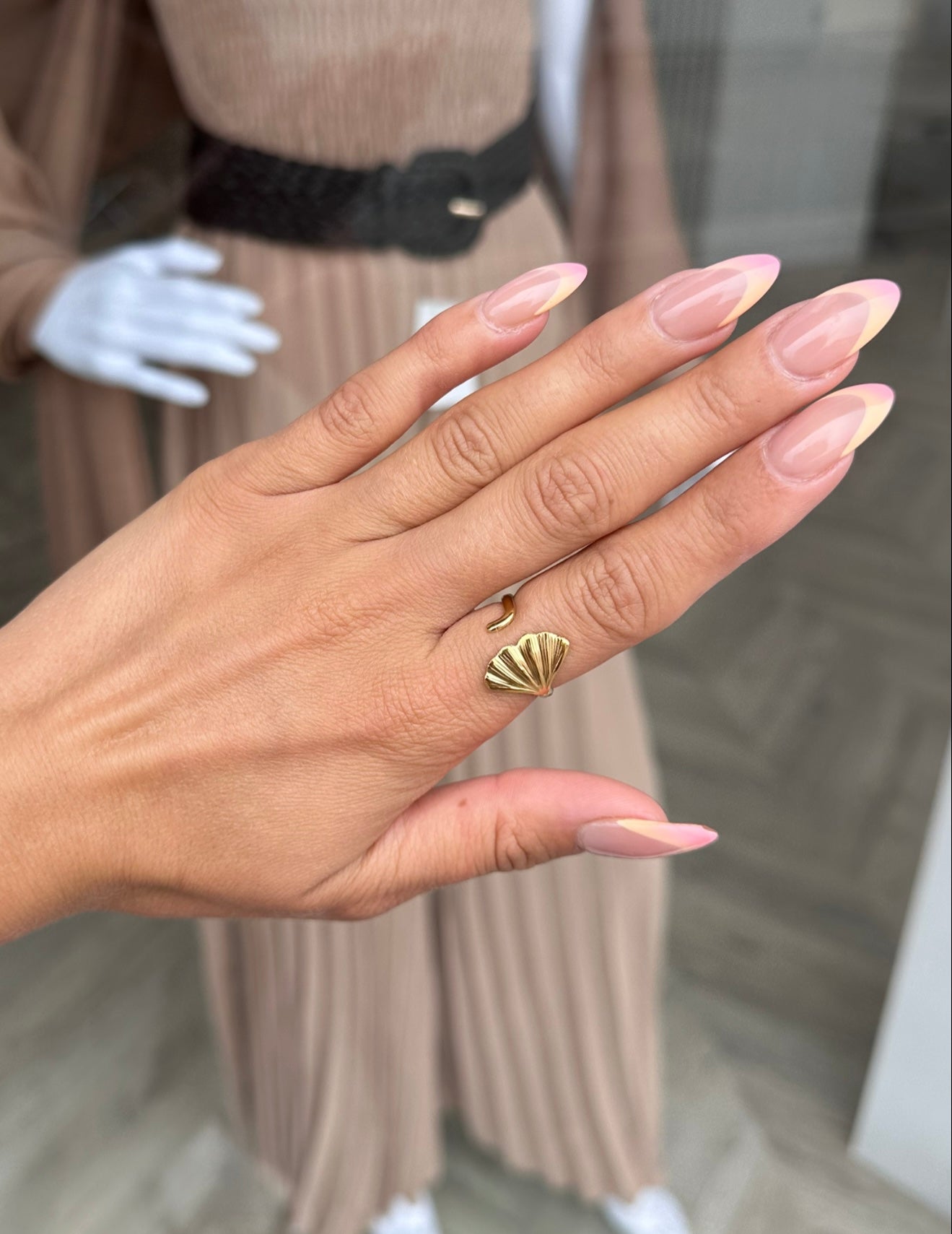 Gold Shell Ring