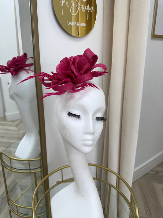 Rochelle Fuchsia Pink Fascinator