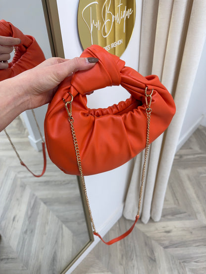 Orange Knot Handbag