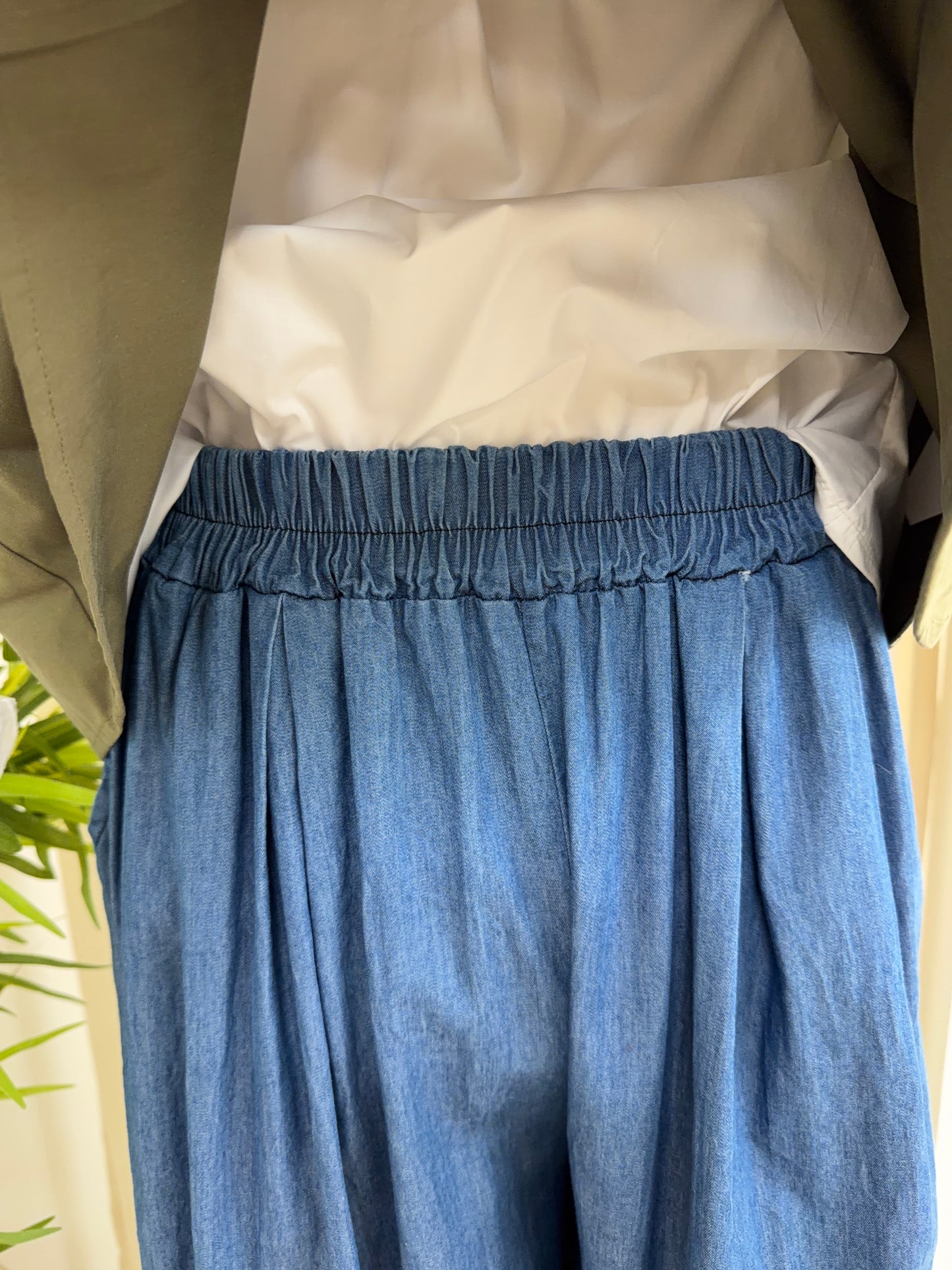 Lucy Cotton Denim Trouser