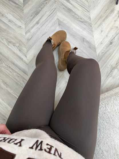 Sculpt Energy Leggings - BROWN