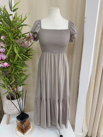 Florence Smock Midi Dress - Chestnut