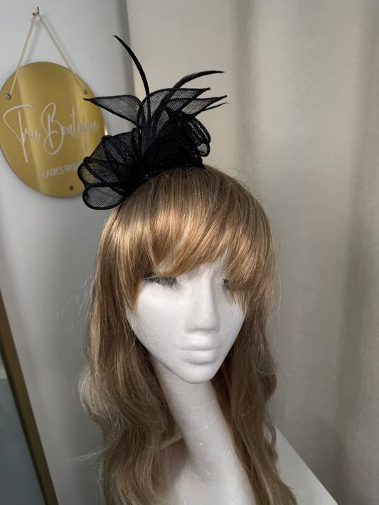 Velena Fascinator - Black