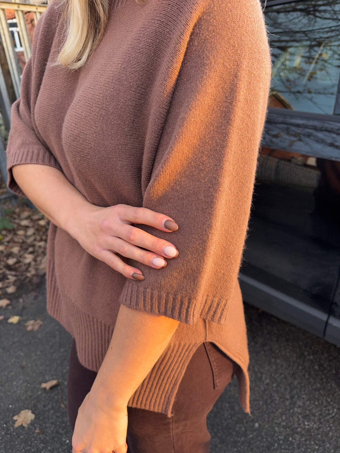 Erika 3/4 Sleeved Turtle Neck Sweater