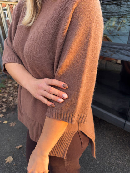 Erika 3/4 Sleeved Turtle Neck Sweater