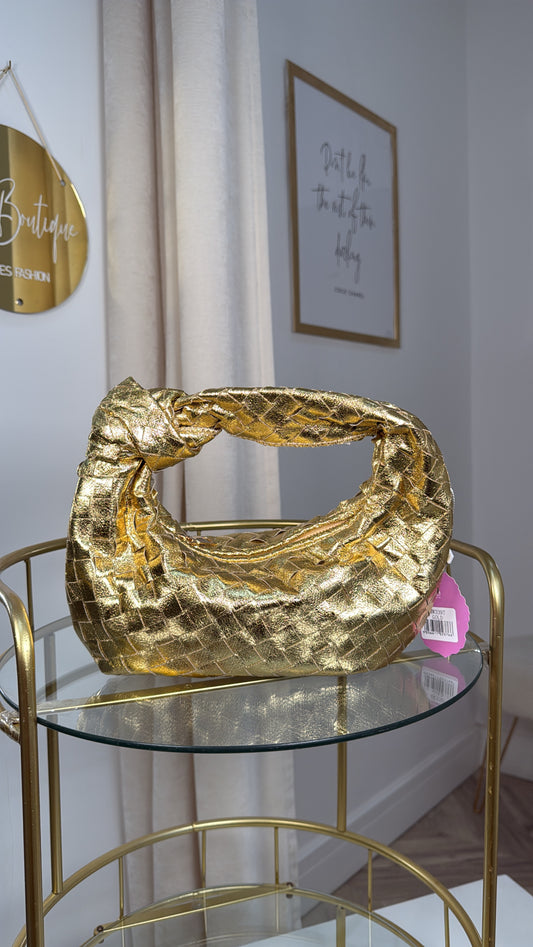 Knot Handbag - Gold